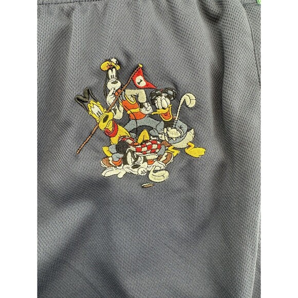 Disney Track Pants Mens 2XL Goofy Donald Pluto Mickey Snap Buttons Golf - Picture 3 of 11